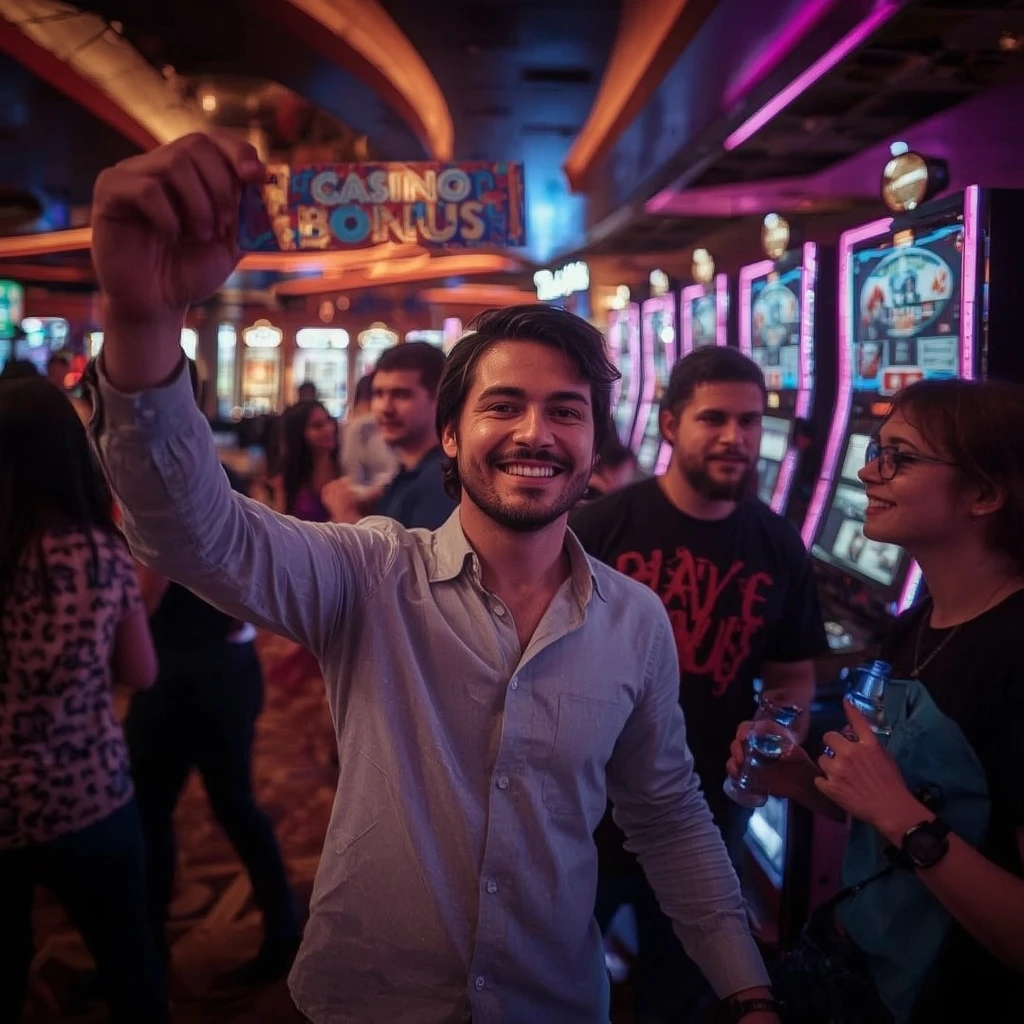 una persona con un bonus SPINMILLION CASINO